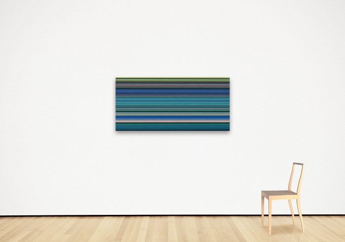 Gerhard Richter | Probe zu 921-5 | 2011 | Digital print on paper between aluminium and Perspex (Diasec)| 66 × 145 cm | signed, dated and titled on reverse