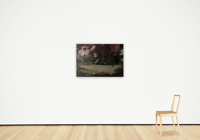 Gerhard Richter | Skizze zu Parkstück (320-3) | 1971 | Öl auf Papier auf Leinwand aufgezogen | 70 × 100 cm | Rückseitig signiert, nummeriert, datiert und bezeichnet