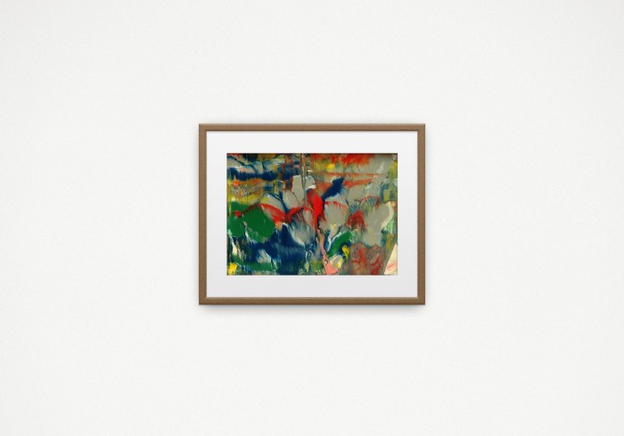 Gerhard Richter | Eis | 1981 | Lack auf Karton | 21 × 29,4 cm | rückseitig signiert, datiert und betitelt